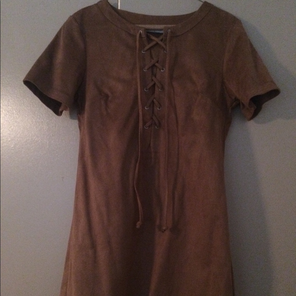 GLAMOROUS Beige Mini Dress